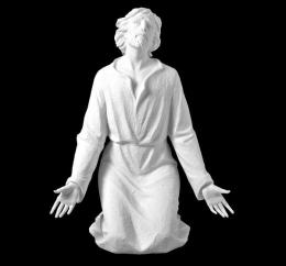 SYNTHETIC MARBLE KNEELING CHRIST
